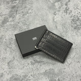 高級皮革クロコダイルレザーを使用したマネークリップ(札ばさみ)