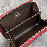 エレファント 小銭入れ 象革 本革 メンズ レディース 赤色 レッド 品番8186