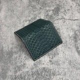 パイソン カード入れ (名刺入れ) 蛇革 本革 緑色 グリーン 品番8191