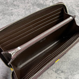 パイソン 長財布 ラウンドファスナー 蛇革 本革 黄色 カモイエロー 品番8198