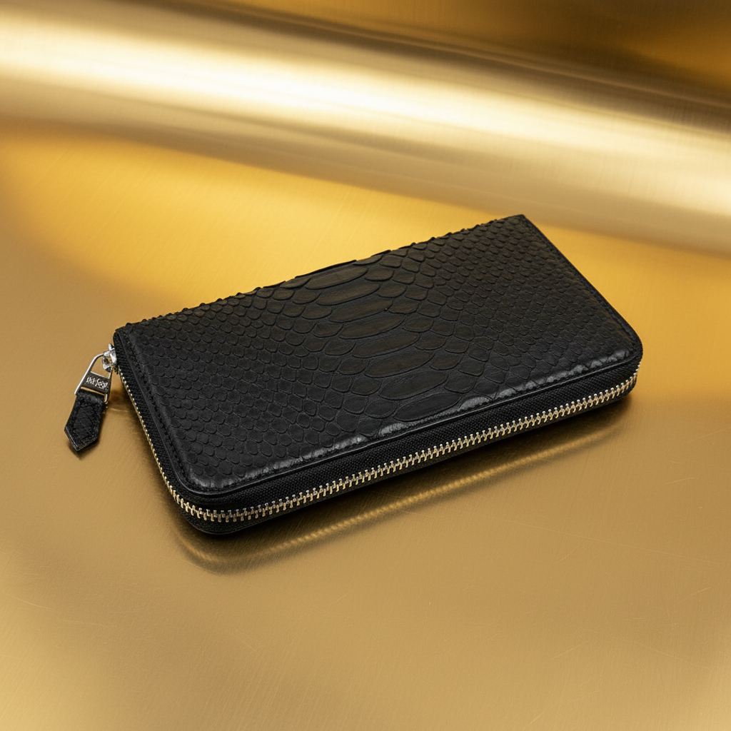 パイソン 長財布 8198 - BLACK/ブラック – Le'sac