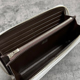 パイソン 長財布 ラウンドファスナー 蛇革 本革 白 ホワイト 品番8198