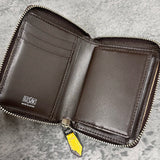 パイソン 二つ折り財布 ミドルウォレット 蛇革 本革 黄色 カモイエロー 品番8199