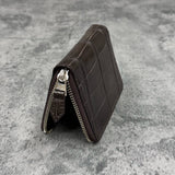 クロコダイル 二つ折り財布 ミドルウォレット ワニ革 本革 茶色 ブラウン 品番8200