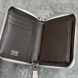 クロコダイル 二つ折り財布 ミドルウォレット ワニ革 本革 白 ヒマラヤ 品番8200