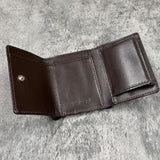 クロコダイル ミニ財布(三つ折り財布) ワニ革 本革 黒 ブラック 品番8207