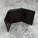 パイソン ミニ財布(三つ折り財布) 8208SPC - 藍染め