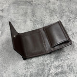 パイソン ミニ財布(三つ折り財布) 蛇革 本革 黒 ブラック 品番8208