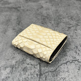 パイソン ミニ財布(三つ折り財布) 8208 - CREAM/クリーム
