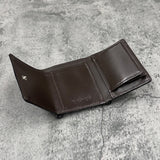 パイソン ミニ財布(三つ折り財布) 蛇革 本革 紺 グロスネイビー 品番8208