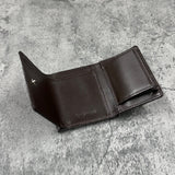 パイソン ミニ財布(三つ折り財布) 蛇革 本革 グレー グラファイト 品番8208