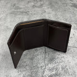 パイソン ミニ財布(三つ折り財布) 蛇革 本革 グレー グラファイト 品番8208