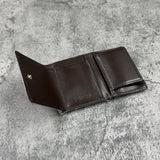 パイソン ミニ財布(三つ折り財布) 蛇革 本革 グレー 品番8208
