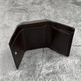 パイソン ミニ財布(三つ折り財布) 蛇革 本革 グレー 品番8208