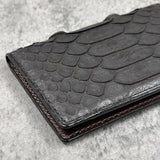 パイソン カード入れ(名刺入れ) 蛇革 本革 黒 ブラック 品番8210