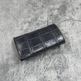 クロコダイル キーケース(4連キーウォレット) ワニ革 本革 ダークグレー 品番8215