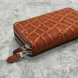 象革のダブルファスナー長財布