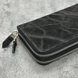 象革のダブルファスナー長財布