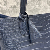 クロコダイル トートバッグ BILBAO - NAVY/ネイビー