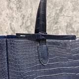 クロコダイル トートバッグ BILBAO - NAVY/ネイビー