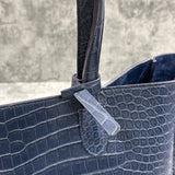 クロコダイル トートバッグ BILBAO - NAVY/ネイビー