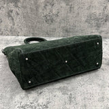 エレファント トートバッグ 象革 本革 緑色 グリーン CALON