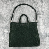 エレファント トートバッグ 象革 本革 緑色 グリーン CALON