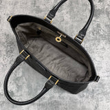 パイソン トートバッグ 蛇革 本革 黒 ブラック CALON(G)