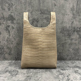 クロコダイル トートバッグ ワニ革 ポロサス 本革 ベージュ COLOGY-S