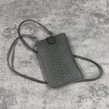 パイソン スマホショルダー 蛇革 本革 グレー グラファイト CAPRI