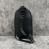クロコダイル ボディバッグ ワニ革 ポロサス 本革 黒 ブラック DAG