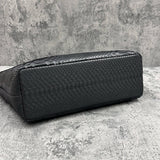 パイソン トートバッグ 蛇革 本革 黒 ブラック GARBA