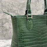 クロコダイル トートバッグ LIBIA - GREEN/グリーン