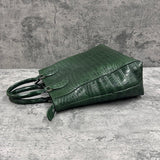 クロコダイル トートバッグ LIBIA - GREEN/グリーン