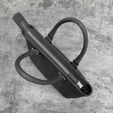 パイソン トートバッグ 蛇革 本革 グレー グラファイト LIBIA
