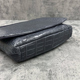 クロコダイル ショルダーバッグ ワニ革 ポロサス 本革 トゥルーブルー PAX