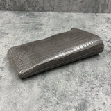 クロコダイル クラッチバッグ SAGGIO - GREY/グレー