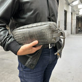 クロコダイル セカンドバッグ クラッチバッグ WAGNER - 墨染め 生産限定色