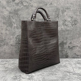 クロコダイル トートバッグ TAOTH - DARK GREY/ダークグレー