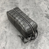 クロコダイル セカンドバッグ クラッチバッグ WAGNER - 墨染め 生産限定色