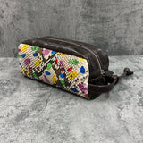 ワニ革とヘビ革のセカンドバッグ