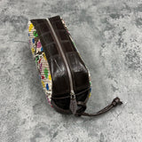 ワニ革とヘビ革のセカンドバッグ