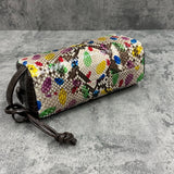 ワニ革とヘビ革のセカンドバッグ