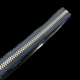 クロコ長財布ファスナー部分