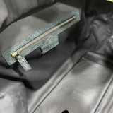 ゾウ革のボストンバッグ内側