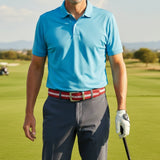 スティングレイ(ガルーシャ) 40mm連石ベルト エイ革 本革 メンズ 赤 レッド 品番1816