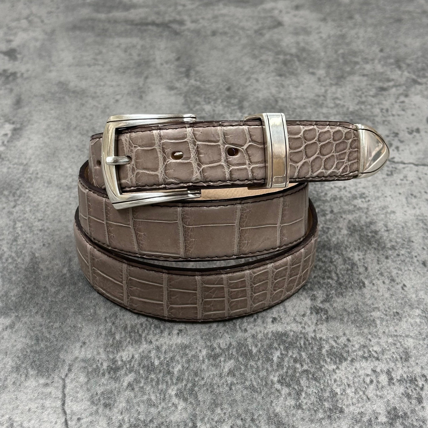 クロコダイル 30mmベルト 1813 - GREIGE/グレージュ – Le'sac