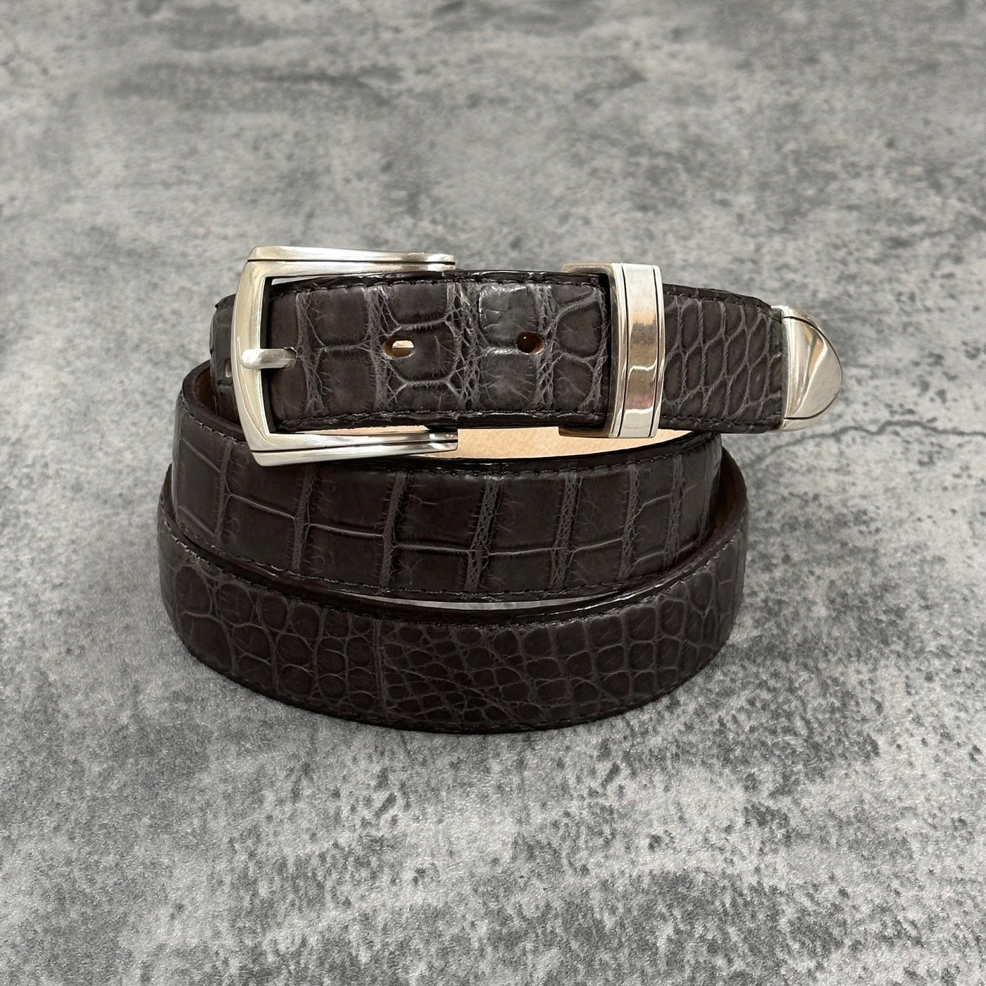 クロコダイル 30mmベルト 1813 - DARK GREY/ダークグレー – Le'sac