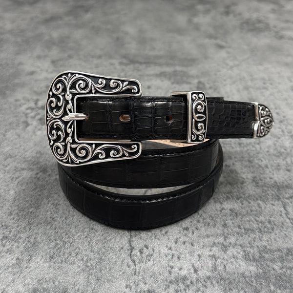 クロコダイル 25mmベルト 1814 - BLACK/ブラック