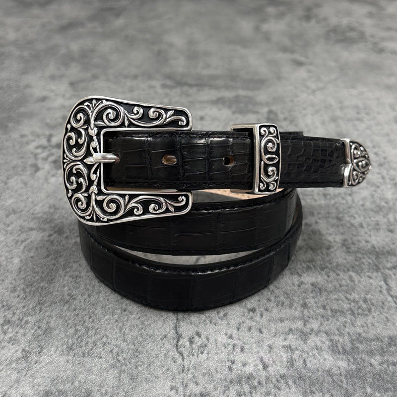 クロコダイル 25mmベルト 1814 - BLACK/ブラック
